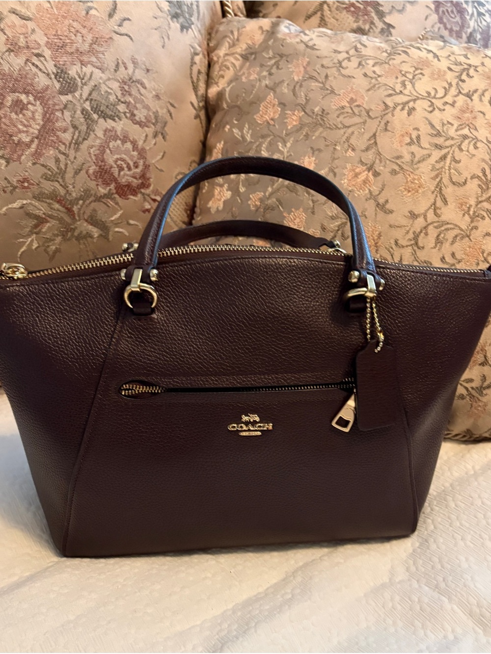 Coach Oxblood Prairie Satchel